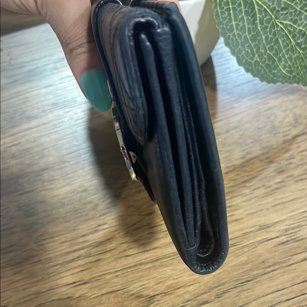 Dior Black Leather Wallet with Cannage Quilted Pattern - Picture 9 of 11